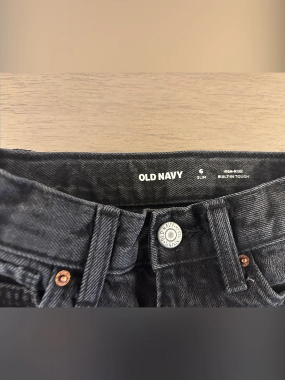 Old Navy Black Distressed Denim Kids Shorts